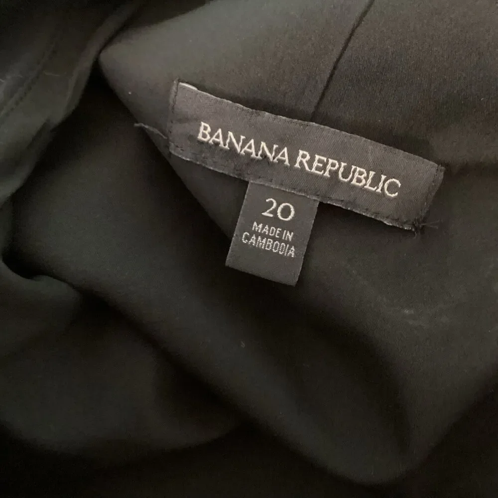 Banana Republic Women Jumpsuit Romper Size 20 One Shoulder Black - Picture 7 of 10